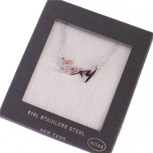 STAINLESS STEEL SEXY PENDANT NECKLACE